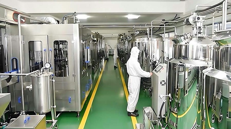 饮料工厂车间地坪漆选用水性聚氨酯砂浆地坪漆