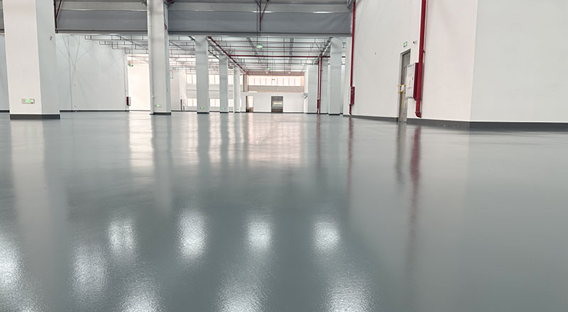 中山某纺织业有限公司选用地卫士聚氨酯超耐磨地坪漆工程